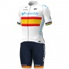 Set Kurzarmtrikot + Trägerhose 2020 Movistar Team Spanische Meister N001